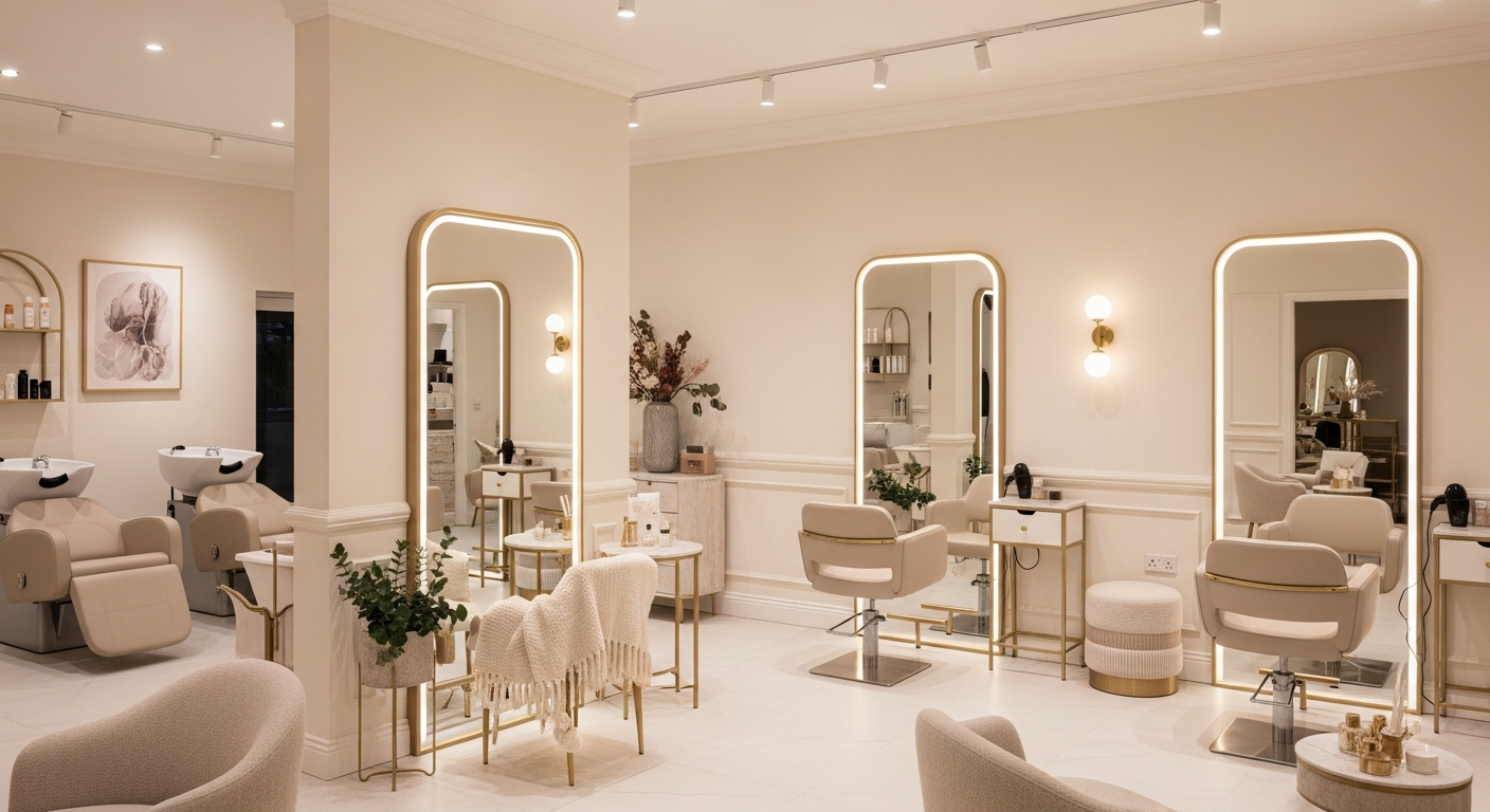 Salon academy interior